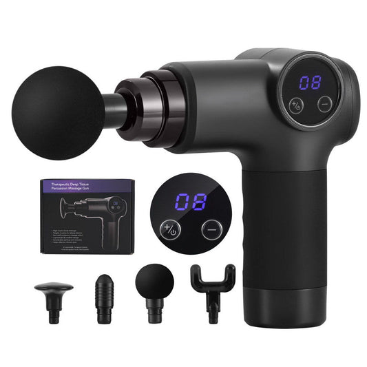 Everfit 8-Speed Massage Gun with 4 Attachments - Chargeable & Quiet