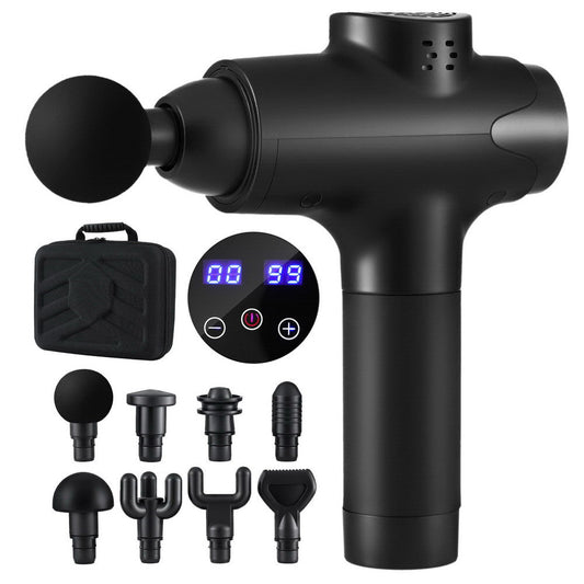 Everfit 30-Speed Rechargeable Massage Gun with 8 Attachments