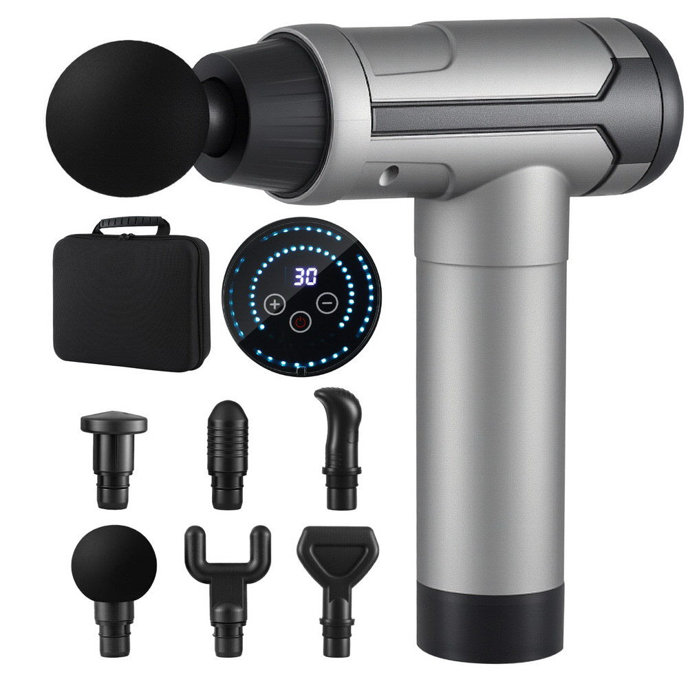 Everfit 30-Speed Rechargeable Massage Gun with 6 Heads