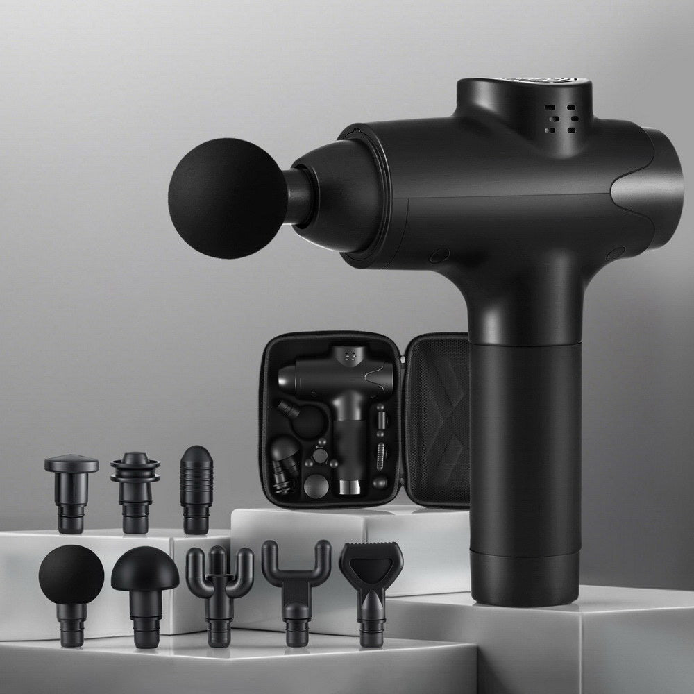 Everfit 30-Speed Rechargeable Massage Gun with 8 Attachments