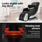 FORTIA Zero Gravity Recline Full-Body Massage Chair, with Back and Foot Rollers, Squeezing Air Pressure for Arms, Legs, plus Heat and Vibration functions, Black