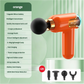 Orange Portable Deep Tissue Massage Gun with 9 Speed Settings