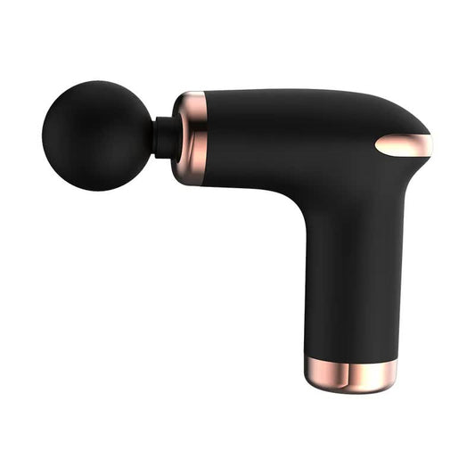 Classic Black 6-Speed Deep Tissue Massage Gun with 4 Heads