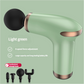 Green 6-Speed Deep Tissue Massage Gun with 4 Heads