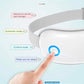 White Air Compression Eye Massager, Heated Eye Massager with Vibration & Bluetooth Music, Portable Eye Care Device