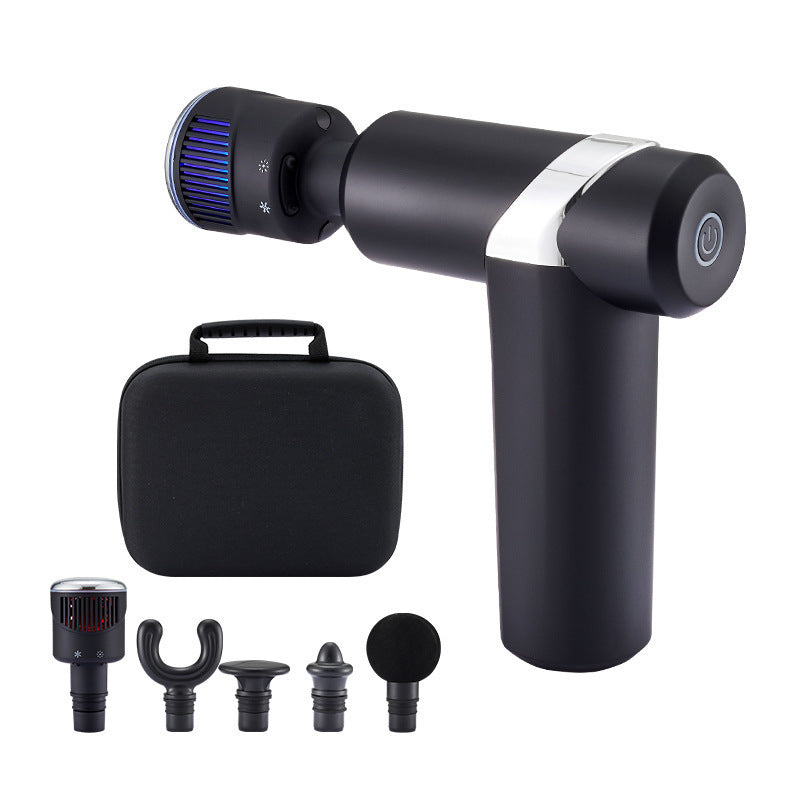 Dual-Temperature Massage Gun with 5 Heads and 2000mAh Battery