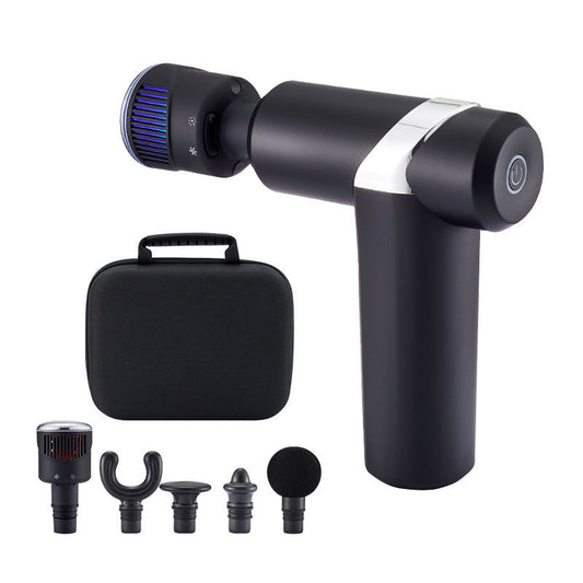 Dual-Temperature Massage Gun with 5 Heads and 2000mAh Battery