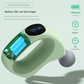 Compact White Handheld Massage Gun with Adjustable Speed