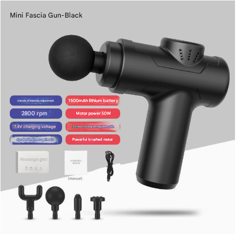Black Portable Mini Deep Tissue Massage Gun