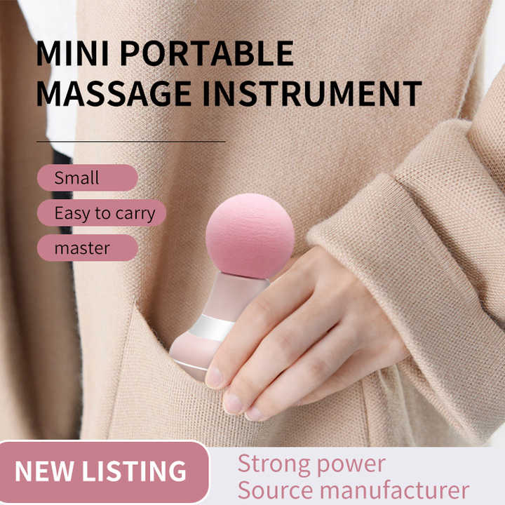 Blue Mini Massage Gun - 6-Speed Portable Muscle Relaxer
