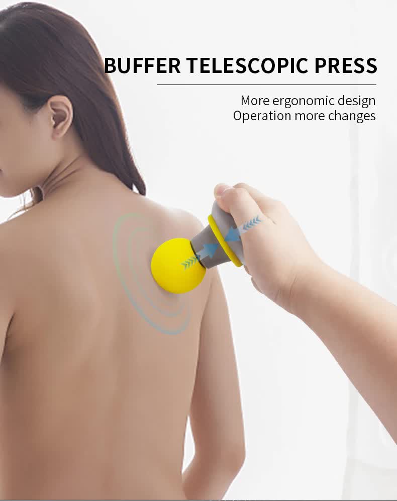 Blue Mini Massage Gun - 6-Speed Portable Muscle Relaxer