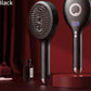 4-in-1 SPA Scalp Care Massage Comb - Red Light Therapy, Nano Steam & Vibration, USB-C Rechargeable(Black)
