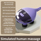 Intelligent 3D Electric Head & Scalp Massager - 7 Massage Techniques, IPX7 Waterproof, Rechargeable(Purple)