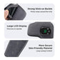 Rechargeable Electric Heating Ankle Brace with Vibration Massage - 5 Heat Levels & 3 Massage Modes(Grey)