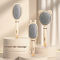 Square comb Soft Touch Air Cushion Hair Brush with Built-in Cleaning Claw Detangling Massage Comb for Wet and Dry Hair Gentle Scalp Care