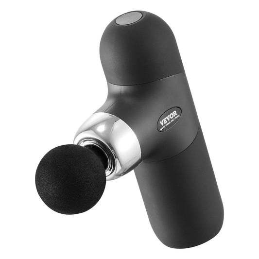 VEVOR Deep Tissue Massage Gun - Portable Percussion Muscle Massager with 4 Speeds & 4 Heads