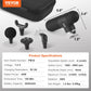 VEVOR Deep Tissue Massage Gun - Portable Percussion Muscle Massager with 4 Speeds & 4 Heads