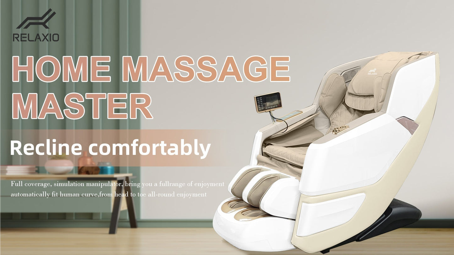 Recliner Full Body Zero Gravity Electrical Massage Chair - White